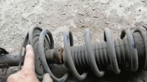 TOYOTA CAMRY V 40 снятие задней стойки, замена пыльника, замена задних пружин