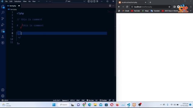 what is comment | Type of Comment | Php Tutorial | 04 | @tayyabnadeemcoding | 2023 смотреть онлайн