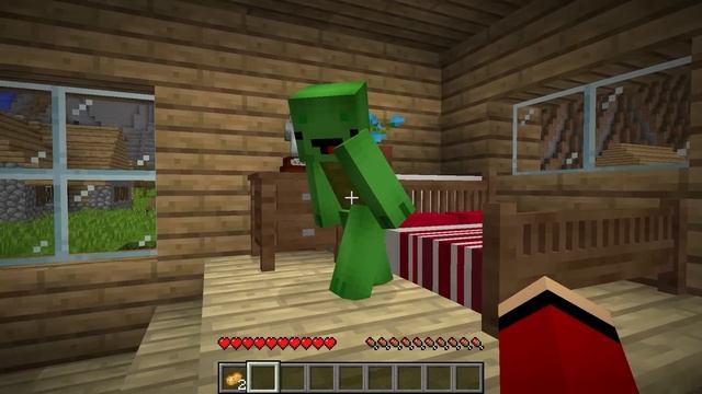 JJ And Mikey Save The Village From Wednesday's Attack In Minecraft - Maizen