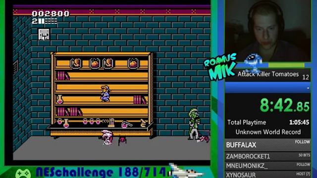 Ultimate NES Challenge #189 - Attack of the Killer Tomatoes смотреть онлайн