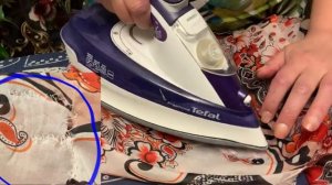 Ремонтируем дырку на шёлке клеевой паутинкой и органзой/капроновой лентой  практически незаметно