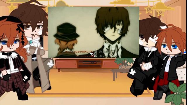 ║☯Реакция Bungou Stray Dogs на TikTok Чуя и Дазай реагируют на себя из прошлогоヅ║ft.Дазай|Чуя| смотреть онлайн