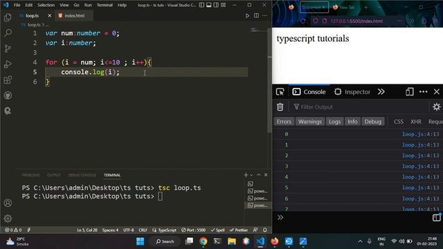 For Loop & For in Loop in TypeScript | Full Explained смотреть онлайн