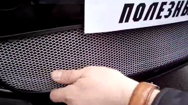 Skoda Fabia II защита радиатора хром