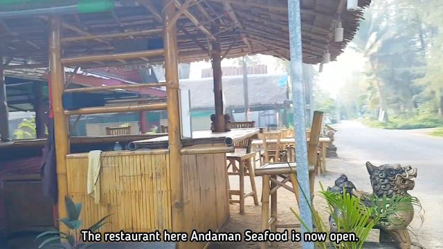 The Beach And Restaurants Around Khao Lak Orchid Resort In This Morning.  16 December 2021