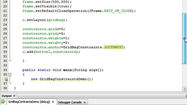 Java Programming Tutorial -GridBagConstraints-17- public static final int SOUTHEAST смотреть онлайн
