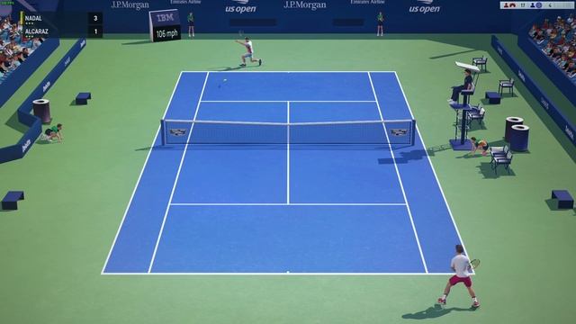 Full Ace Tennis Simulator 2022 - Nadal vs. Alcaraz - US Open - The Most Realistic Tennis Game смотреть онлайн