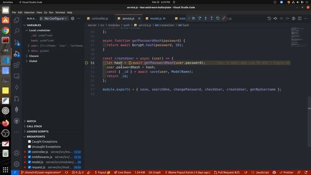 mern boilerplate ep 44 : User registration debugging - show data flow for error and success scenari смотреть онлайн