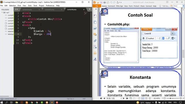 PERTEMUAN 3 - DASAR DASAR PHP смотреть онлайн
