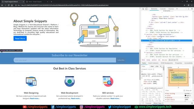 Developing Home Page of the Bootstrap website (Part 2) | Tutorial - 11 смотреть онлайн