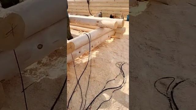 Сруб 3х6 в чашу под рубанок. смотреть онлайн