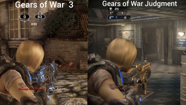 Gears of War 3,Judgment,4, and 5 Anya Stroud comparison смотреть онлайн