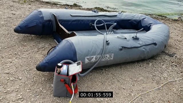 Быстрое и Равномерное накачивание воздухом лодки ПВХ смотреть онлайн