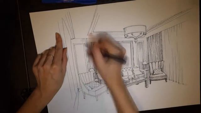 Как создать дизайн интерьера(рисунок и 3d дизайна интерьера). смотреть онлайн