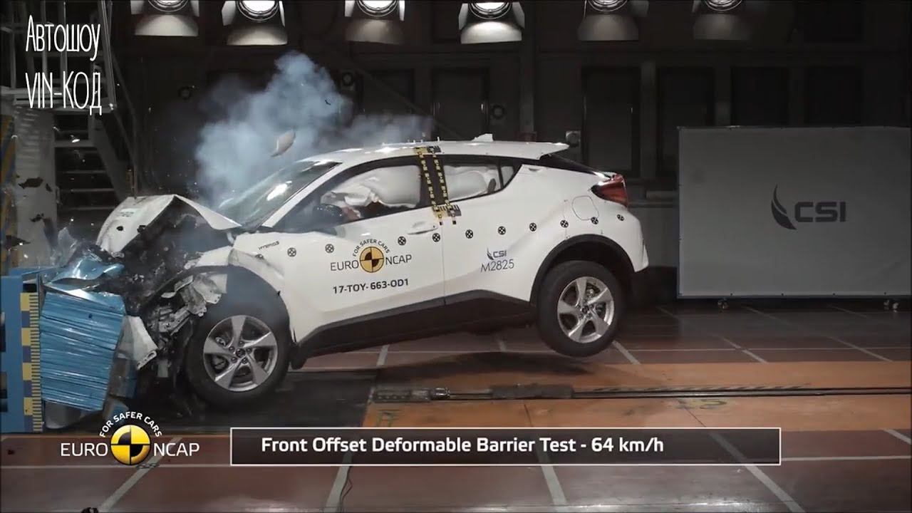 Toyota C-HR - краш тест Crash Test смотреть онлайн