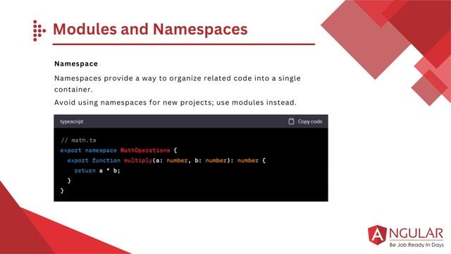 TypeScript Modules & Namespaces: Organizing Code Like a Pro | Chapter 2.4/10 | LearnCodeExpress смотреть онлайн