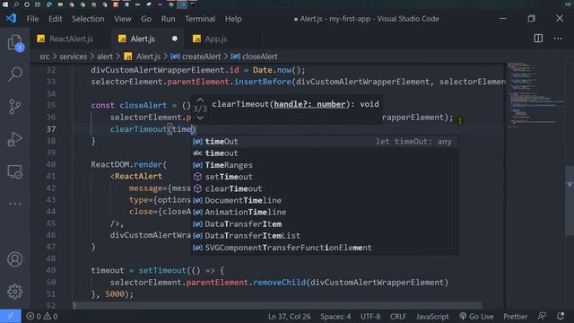 #7. React Alert Service - Menambahkan Auto Delete Dan Interval Auto Delete Pada Alert Service смотреть онлайн