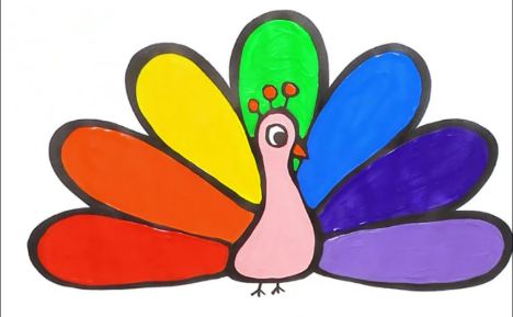 Простая техника рисования Павлина смотреть онлайн