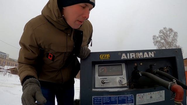 Обзор промышленного компрессора AIRMEN, дизельный, стационарный. Бизнес план! НА ГАЗЕЛИ! смотреть онлайн