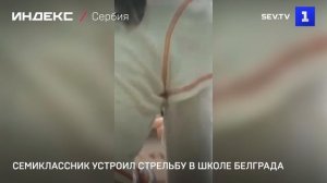Семиклассник устроил стрельбу в школе Белграда