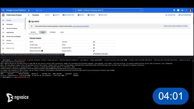 Deployment of ng-voice IMS Solution on Google Kubernetes Engine (GKE) смотреть онлайн