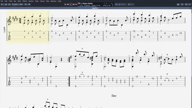 Lagrima guitar tab смотреть онлайн