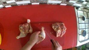 обвалка куриного окорочка без спинки