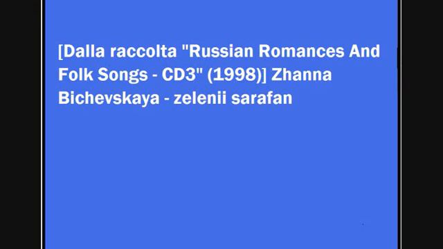 Zhanna Bichevskaya - Zelenii Sarafan