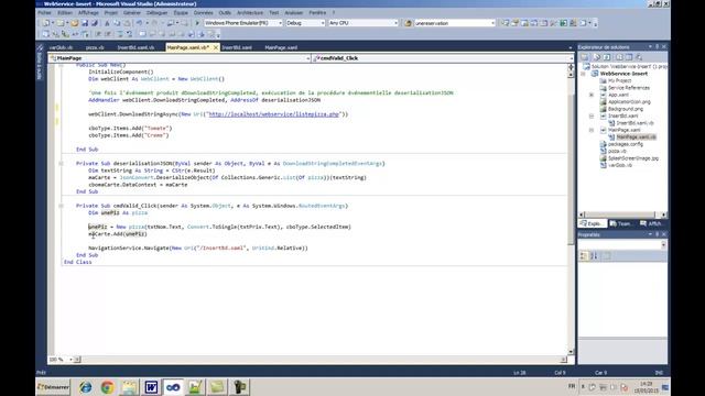 Initiation à Windows Phone 7.1 VisualBasic.net : Partie 6 - WebService (Insertion dans une bd) смотреть онлайн