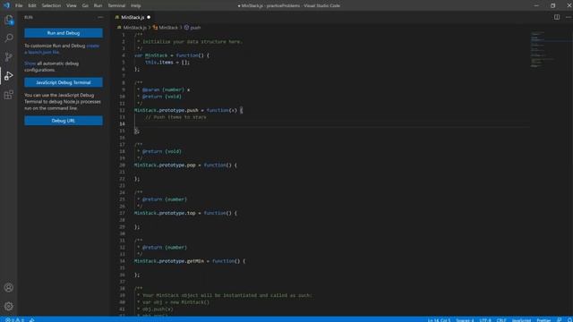 LeetCode Min Stack | JavaScript смотреть онлайн