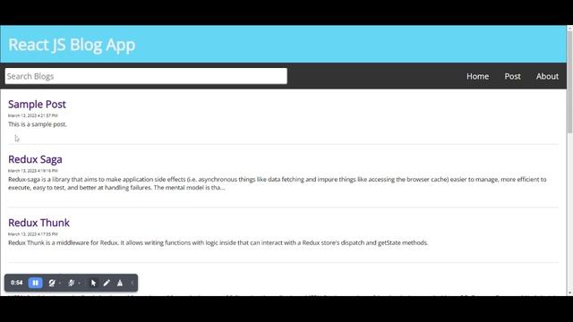 React Blog App смотреть онлайн