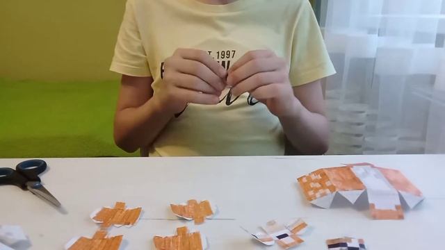 How to make a Minecraft paper fox. ? | Minecraft | paper Minecraft | paper fox | Minecraft fox смотреть онлайн