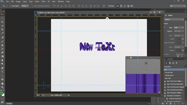 Photoshop 3d text tutorial смотреть онлайн