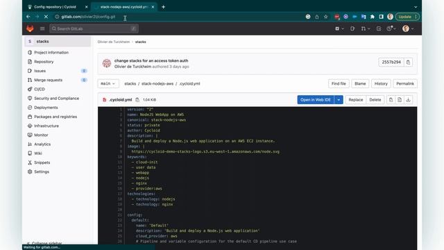 How to integrate your GitLab files with Cycloid's self-service portal смотреть онлайн