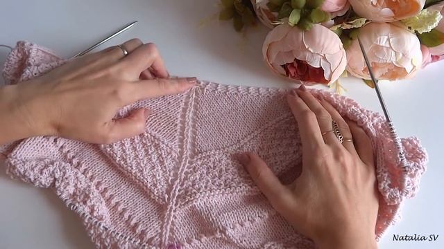 Платок-бактус спицами "Муза" Подробный мастер-класс смотреть онлайн