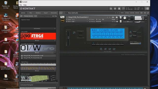 Dyno piano para kontakt Korg 01/W Pro смотреть онлайн