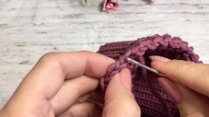 Закрываем последнюю петлю. Круговое вязание