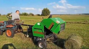 Мини-трактор КМЗ-012 с прессподборщиком, через КПП ГАЗ-69. Проект Валерия, из Чувашии.