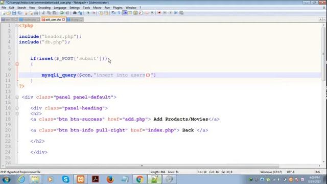 RECOMMENDATION ENGINE TUTORIAL IN PHP:-PART 1 смотреть онлайн