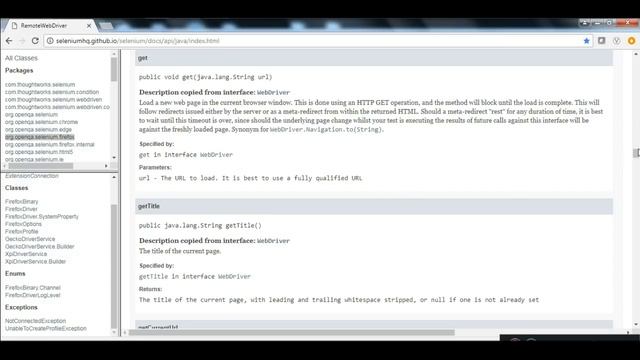 Deep dive into selenium-java api documentation смотреть онлайн