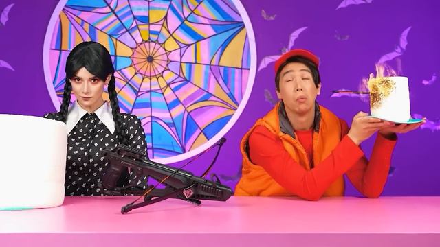 Tantangan Plat Besar, Sedang, Dan Kecil Dengan Wednesday Addams Multi DO Challenge