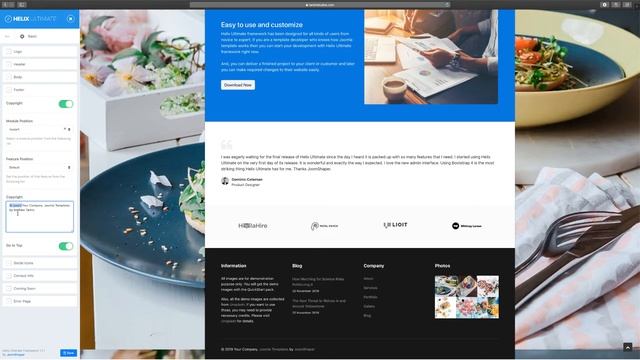 14. Changing The Footer - Helix Ultimate Framework Joomla смотреть онлайн