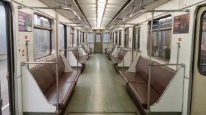 Ночное метро. Поездка в пустом вагоне от "Автозаводской" до "Коломенской"