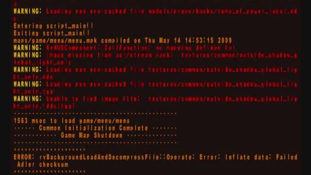 Wolfenstein 2009 Error
