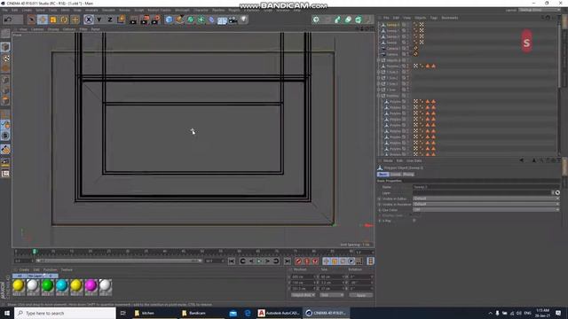 kitchen modeling in autocad and cinema4d Part 8 смотреть онлайн
