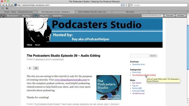 Part 1 - Using Wordpress and Feedburner to Create a Podcast Ready RSS Feed смотреть онлайн