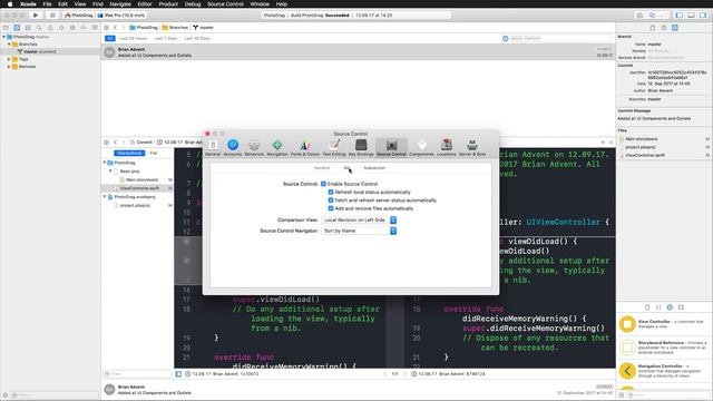 iOS Swift Tutorial: Git Version Control with Xcode 9 смотреть онлайн