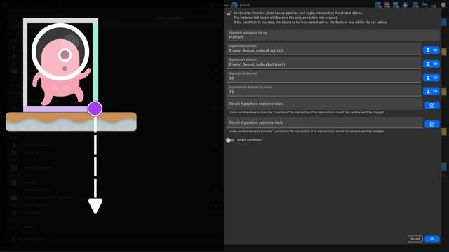 Ground checking via ray cast | Patrolling character - Tutorial GDevelop 5 смотреть онлайн