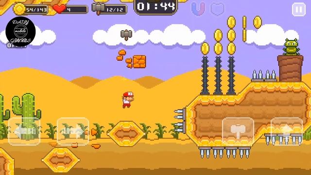 Super JIM Jump | Level #4-6 | Super MARIO like game смотреть онлайн