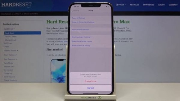 How to Factory Reset iPhone 12 Pro Max – Reset All Data and Settings
